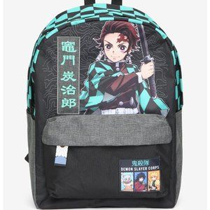 Demon Slayer Checkered Backpack NWT